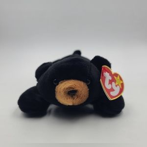 TY Beanie Baby - BLACKIE the Black Bear (8.5 inch)